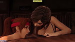 Final Fantasy VII FF7 – Tifa , Jessie , Barret Avalanche Night WM (Sound) By Teehee3D Animation 3D Hentai