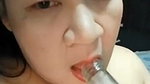 hot sexy wife insert bottle in pussy