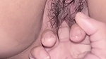 I lay on my legs for you to finger my