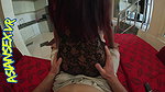 Sexy Thai teen in fishnets bodystocking horny for cock