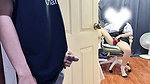 She forgot to close the door while masturbating
