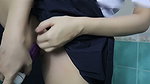 Thai Student Masturbating in the School Bathroom Real Thai Solo