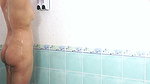 Thai teenager showers, showing off her pink nipples and smooth vagina. Real Thai Solo