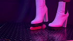 A TooHard Bootjob in White Ankle Tank Boots with TamyStarly