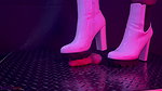 A TooHard Bootjob in White Ankle Tank Boots with TamyStarly