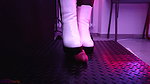 A TooHard Bootjob in White Ankle Tank Boots with TamyStarly
