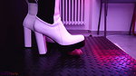 A TooHard Bootjob in White Ankle Tank Boots with TamyStarly