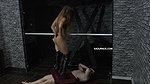 Amanda and Mia Evans trampling my cock on table CBT