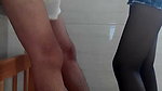 Asian beauty punishes guy in the balls
