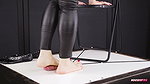 BallbustExtremeFootjob with Teasing and Torture in Cockbox Ruined Orgasm Era