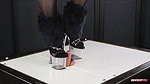 BallbustExtremeHigh Heels and Barefoot Cockbox Footjob with Stomping Era