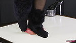 BallbustExtremeHigh Heels and Barefoot Cockbox Footjob with Stomping Era
