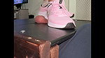 Bestie cannot get enough of my Pink Nike Trainers Stomping his Cock