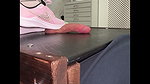 Bestie cannot get enough of my Pink Nike Trainers Stomping his Cock