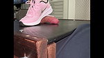 Bestie cannot get enough of my Pink Nike Trainers Stomping his Cock