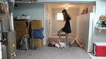 Black White Blue all over Ballbusting Trampling