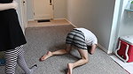 Black White Blue all over Ballbusting Trampling