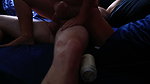 Femdom Hand Job with Ball Busting Fucking and Post Orgasm POT