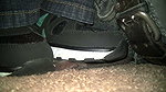 Girl tramples guy s dick with sneakers