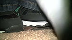 Girl tramples guy s dick with sneakers