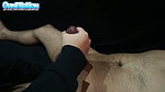 Hard Tied Balls plus Flogger Action to Maximum Relief when she Finally makes me Cum