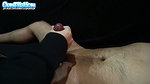 Hard Tied Balls plus Flogger Action to Maximum Relief when she Finally makes me Cum