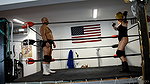 In the ring the guy gets hit in the groin many times