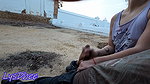 Intense Outdoor Wank and makes him Cum on a Ranch