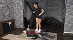 Jenna Trampling my Cock on Table