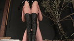 Kicked in the balls for Squirting on my Boots