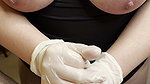 MPOV Big Tits MILF Ties up his one Ball and Jerks him off onto her Hands