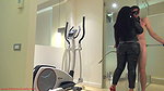 Mistress Ezada Sinn Whipped on the balls for a random reason