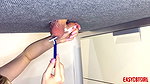 Mistress Shaves her Slaves Balls on the Milking Board EasyCBTGirl