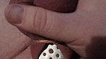 Ruined Orgasm from Ballbusting in Chastity Cage