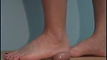 The beauty tested the strength of the guy s balls