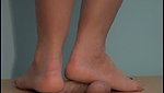 The beauty tested the strength of the guy s balls