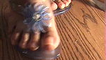 The guy did not refuse the pleasure of trampling his genitals