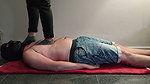 Trampling on my Slave with Boots and Barefoot