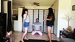 Two girls punish a lonely guy 2