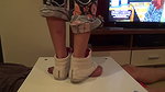 VIP Crusher 40 Girl in Sneakers Trample on Cock and Balls. Ends Bootjob and Cumshot 2