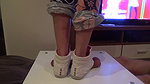 VIP Crusher 40 Girl in Sneakers Trample on Cock and Balls. Ends Bootjob and Cumshot 2