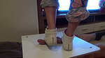 VIP Crusher 40 Girl in Sneakers Trample on Cock and Balls. Ends Bootjob and Cumshot 2