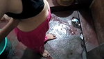 BEAUTIFUL SLIM MALLU GF STRIPPING SHOWING PERKY ROUND BOOBS & HAIRY PUSSY ~ 2 CLIPS 2 2