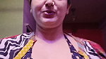 Busty bengali lady hige tits in black dress