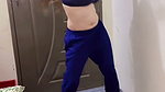 Desi Hot Girl Open Navel With Bra Showing Homely Sexy Tempting Dance 2