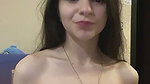 She shows her boyfriend that he received her gift (2)