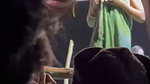 Village arkestra dancing two girls flashing boobs and pussy (2)