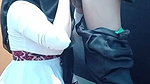 A Lonely Woman Wearing a Hijab in a Boarding