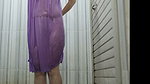 AMATEUR BUSTY GIRL IN A TRANSPARENT DRESS