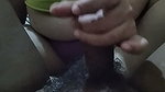 Angelina licks cock with her tongue